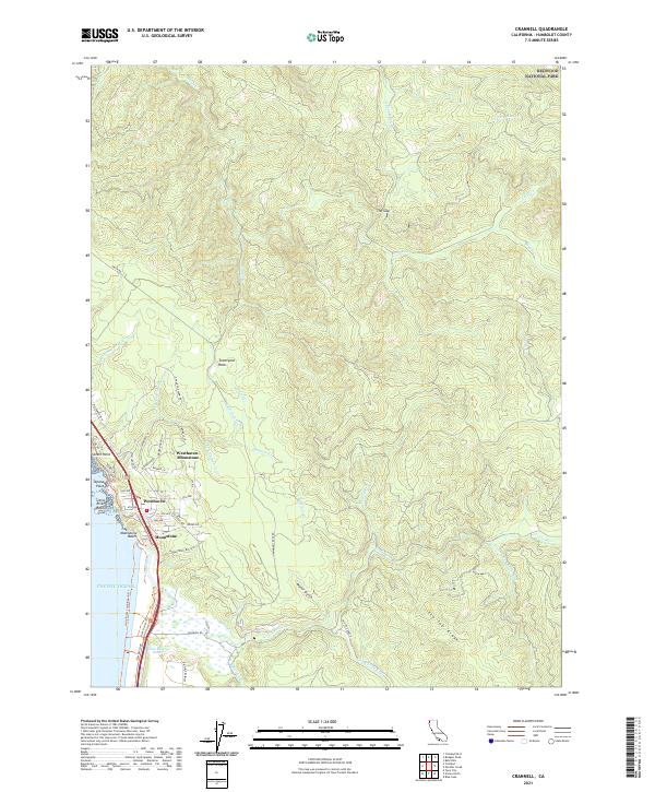 USGS Topographic Map – Crannell