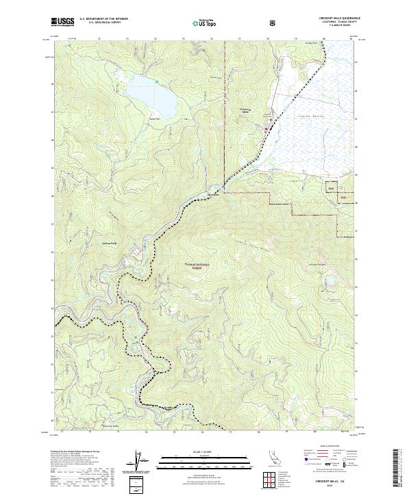 USGS Topographic Map – Crescent Mills
