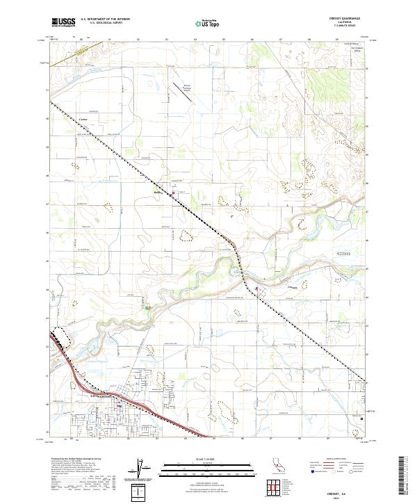 USGS Topographic Map – Cressey
