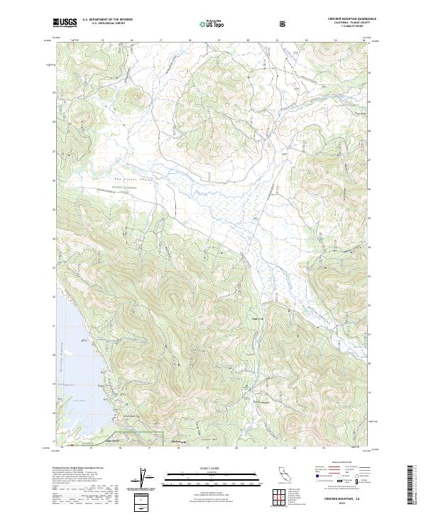 USGS Topographic Map – Crocker Mountain