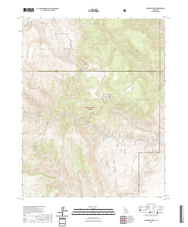 USGS Topographic Map – Crooked Creek