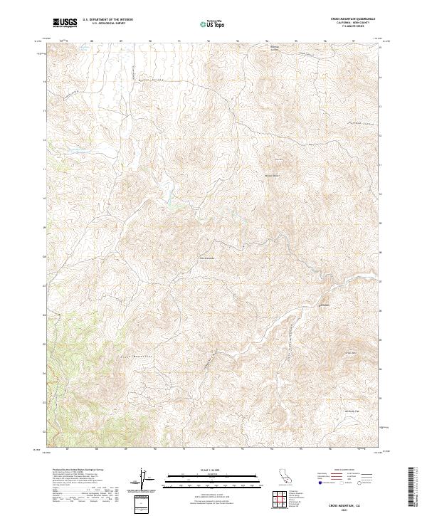 USGS Topographic Map – Cross Mountain