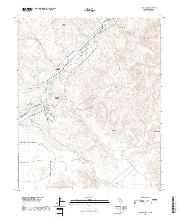 USGS Topographic Map – Cross Roads