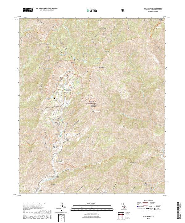 USGS Topographic Map – Crystal Lake