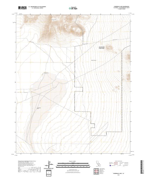 USGS Topographic Map – Cuddeback Lake