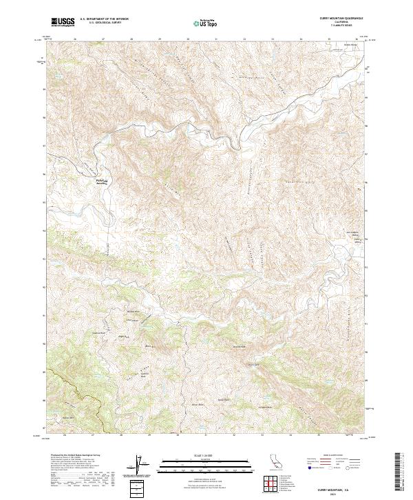 USGS Topographic Map – Curry Mountain