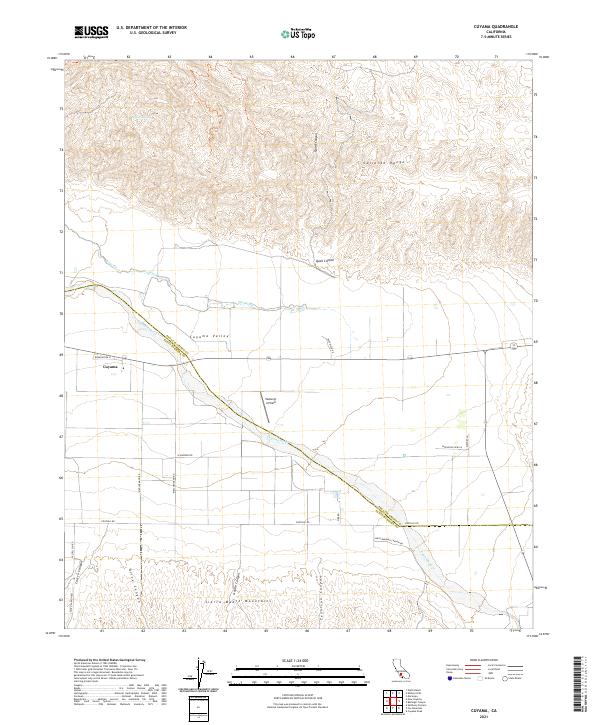 USGS Topographic Map – Cuyama