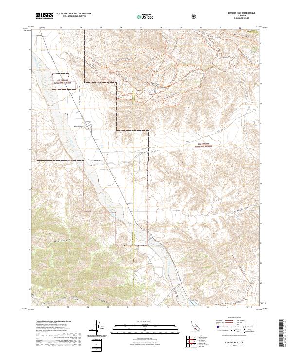 USGS Topographic Map – Cuyama Peak
