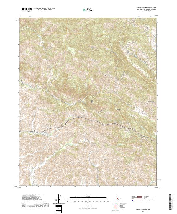 USGS Topographic Map – Cypress Mountain