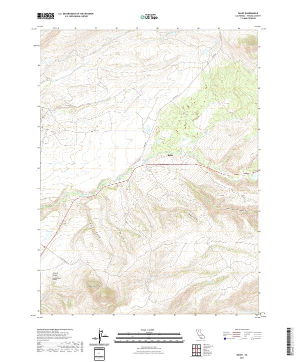 USGS Topographic Map – Dales