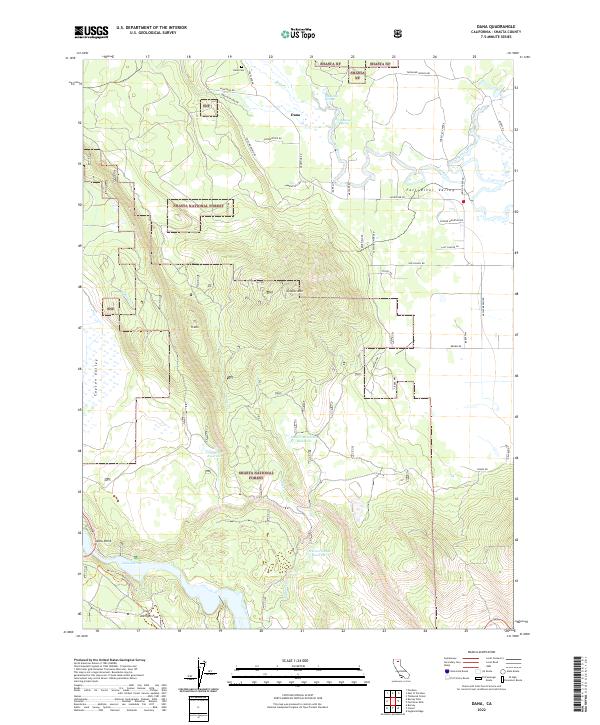 USGS Topographic Map – Dana
