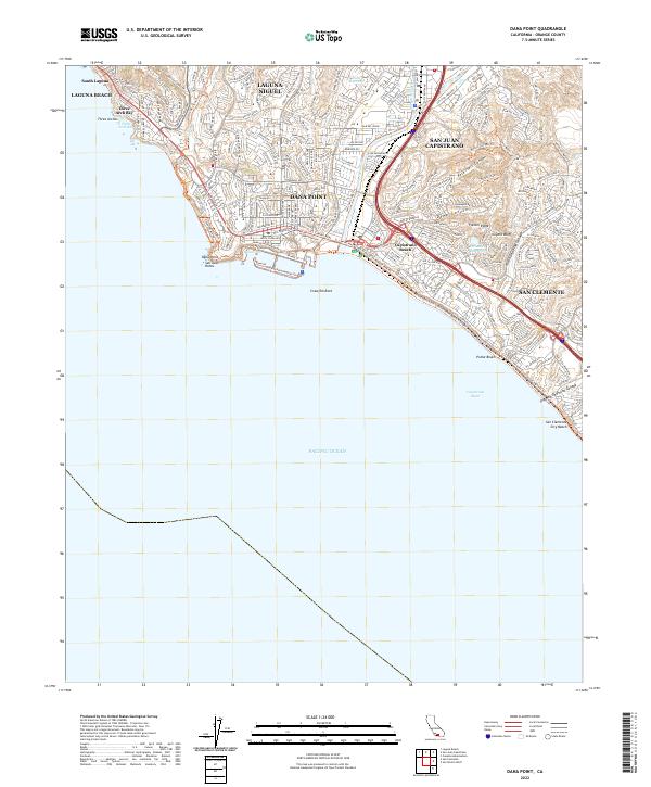 USGS Topographic Map – Dana Point