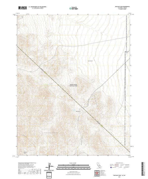 USGS Topographic Map – Daylight Pass