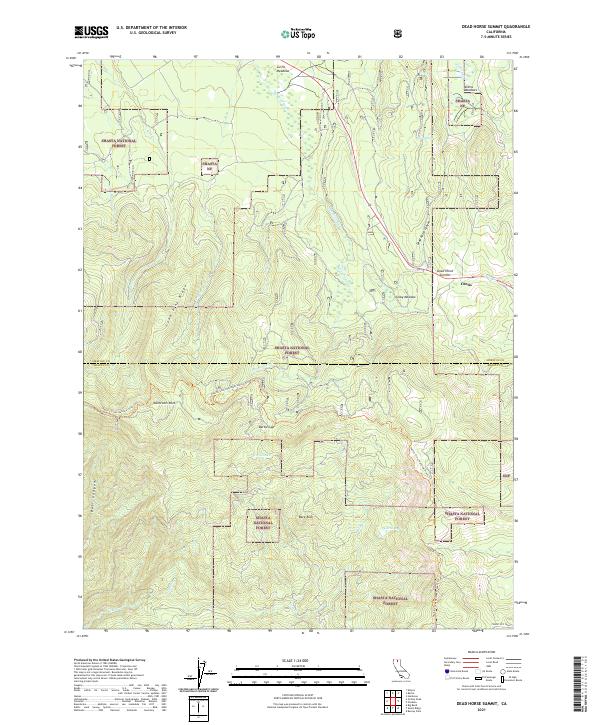 USGS Topographic Map – Dead Horse Summit