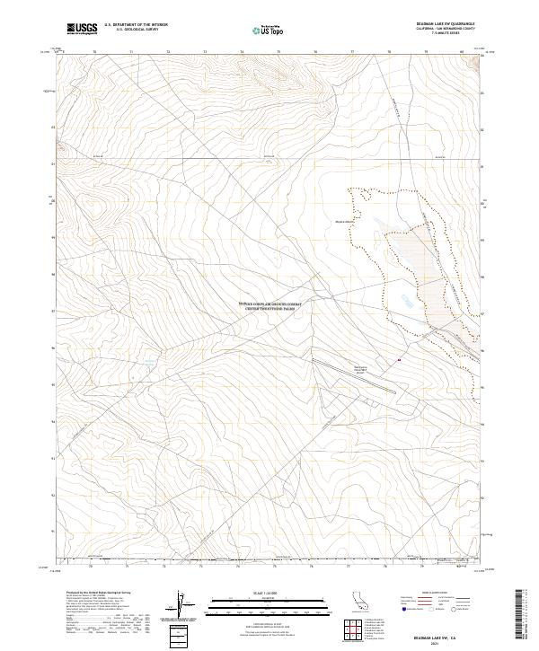 USGS Topographic Map – Deadman Lake SW
