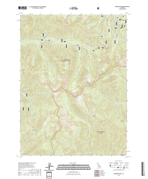 USGS Topographic Map – Deadman Peak
