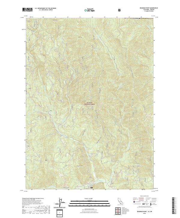 USGS Topographic Map – Deadman Point