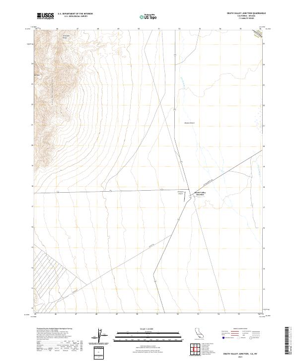 USGS Topographic Map – Death Valley Junction