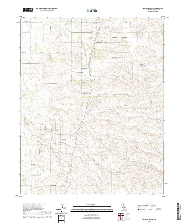 USGS Topographic Map – Deepwell Ranch