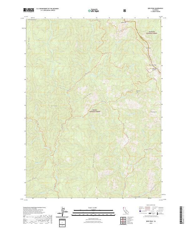 USGS Topographic Map – Dees Peak