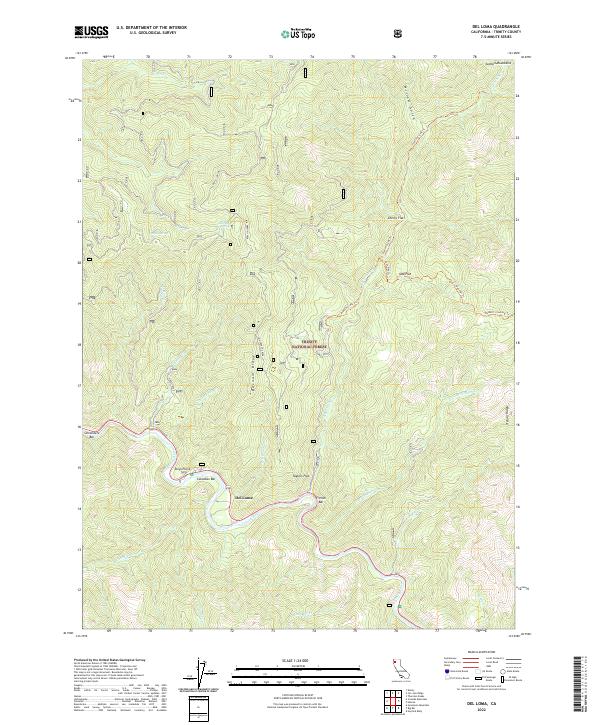 USGS Topographic Map – Del Loma