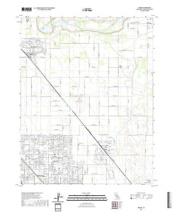 USGS Topographic Map – Denair