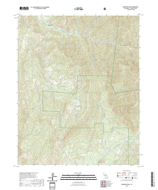 USGS Topographic Map – Dennison Peak