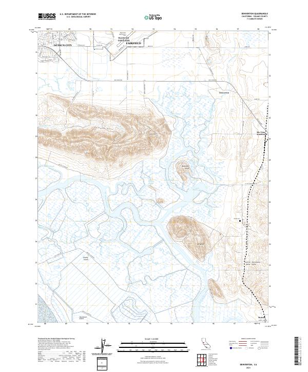 USGS Topographic Map – Denverton