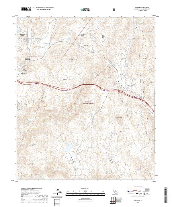 USGS Topographic Map – Descanso