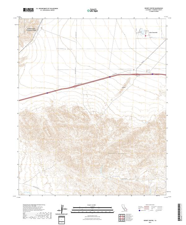 USGS Topographic Map – Desert Center