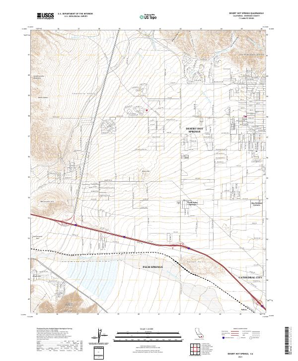 USGS Topographic Map – Desert Hot Springs