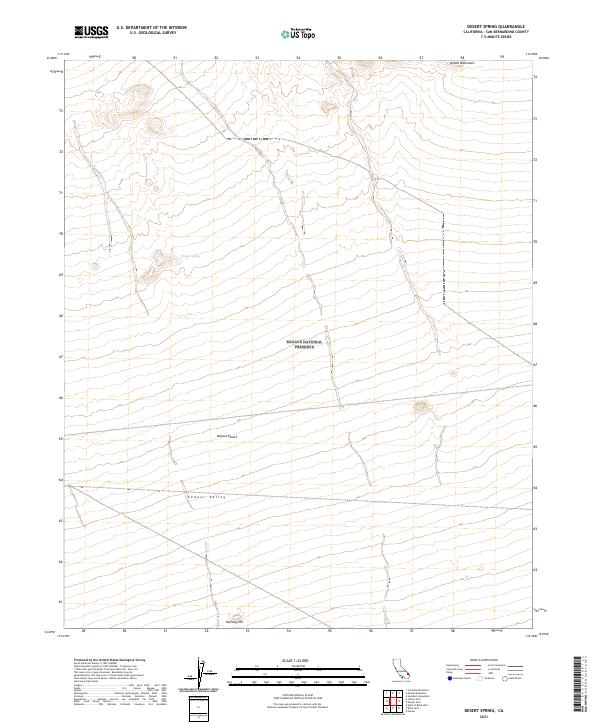 USGS Topographic Map – Desert Spring