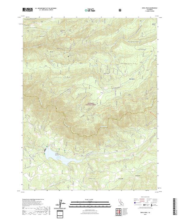 USGS Topographic Map – Devil Peak