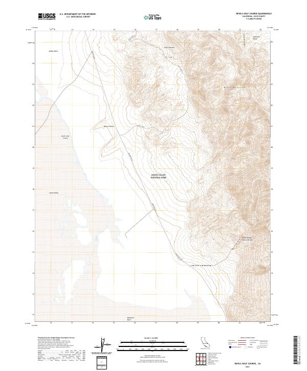 USGS Topographic Map – Devils Golf Course