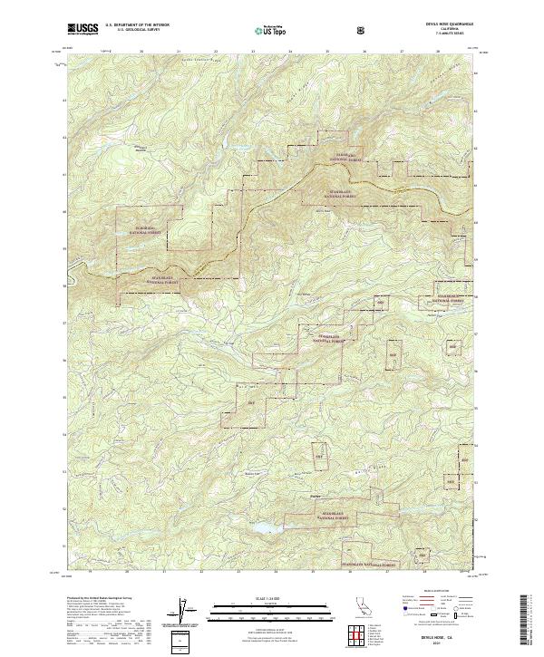 USGS Topographic Map – Devils Nose