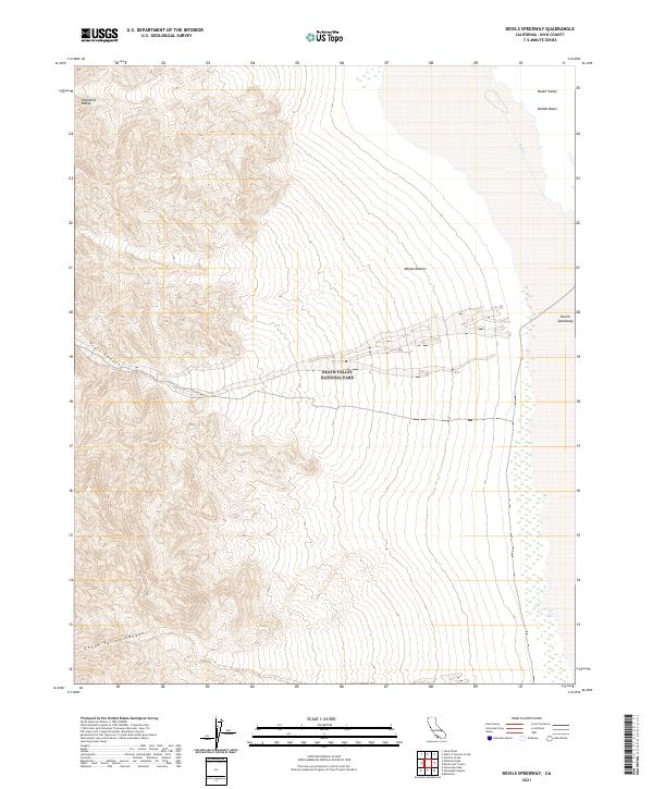 USGS Topographic Map – Devils Speedway