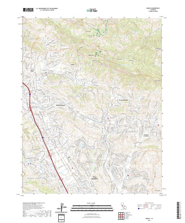 USGS Topographic Map – Diablo
