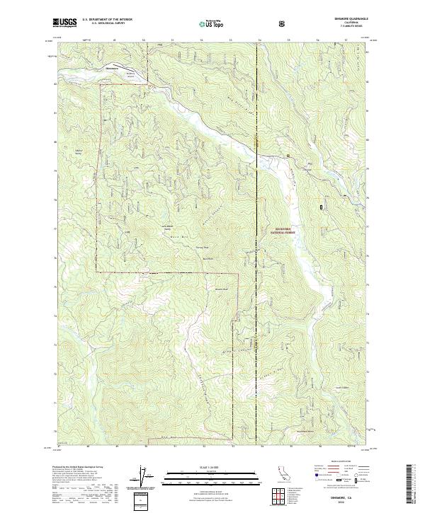 USGS Topographic Map – Dinsmore