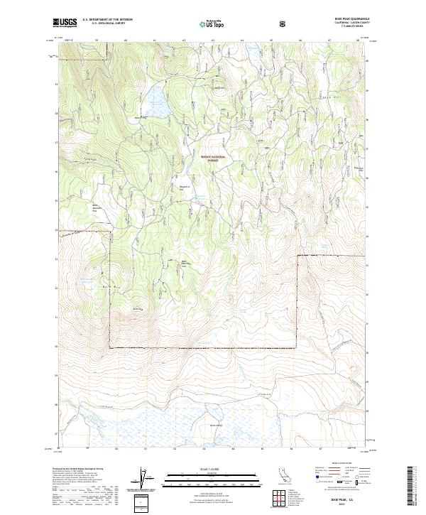USGS Topographic Map – Dixie Peak