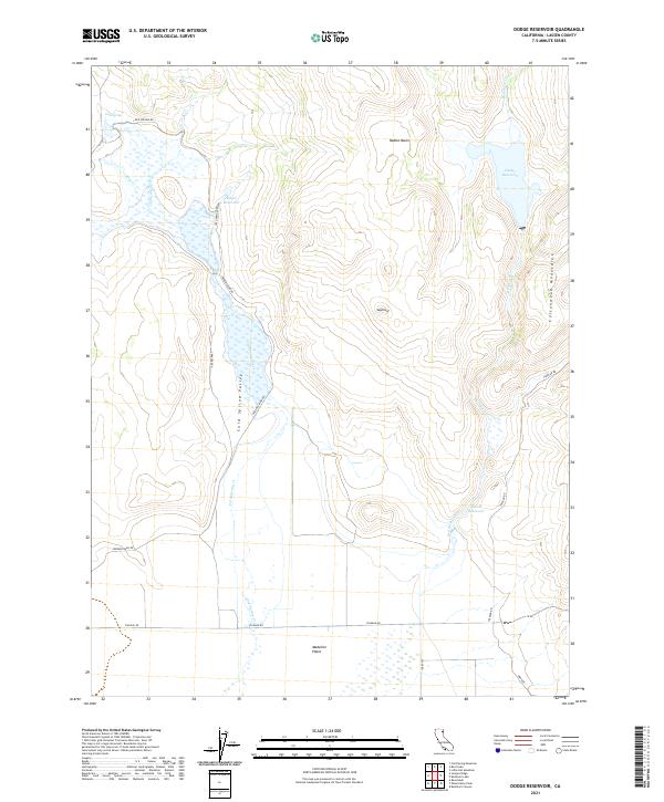 USGS Topographic Map – Dodge Reservoir