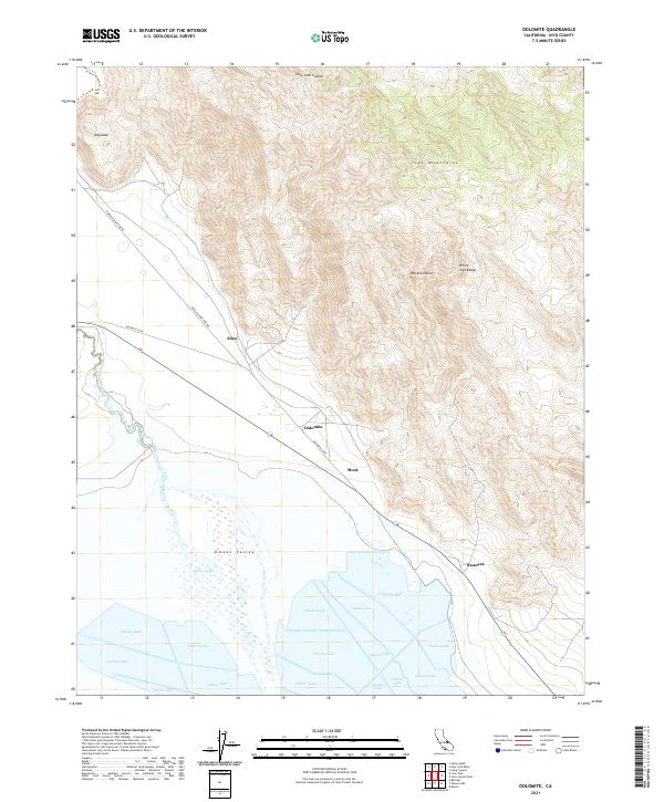USGS Topographic Map – Dolomite