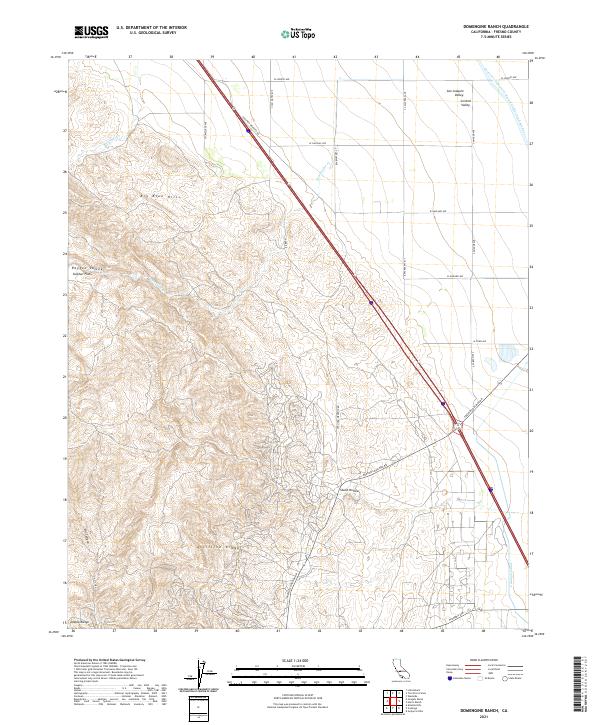 USGS Topographic Map – Domengine Ranch