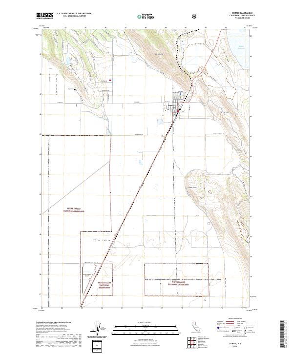 USGS Topographic Map – Dorris