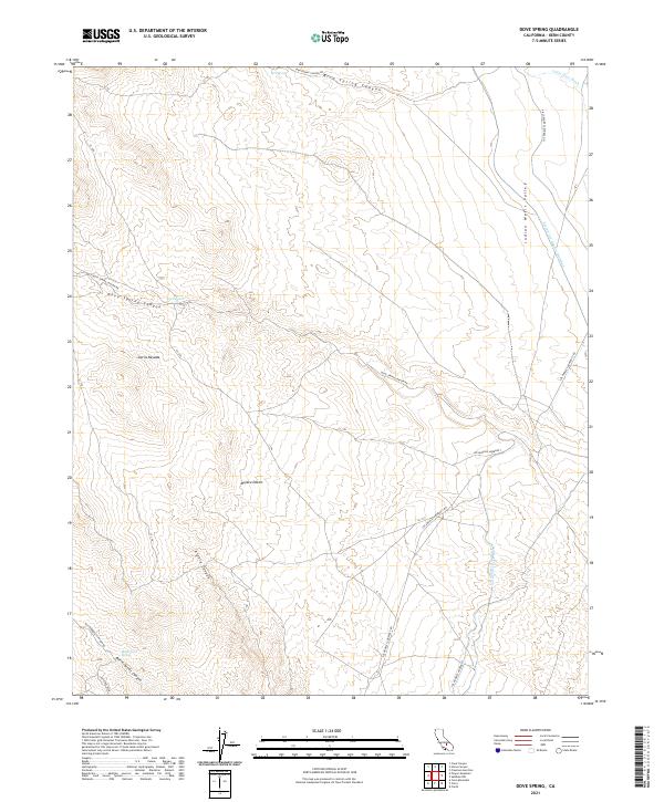 USGS Topographic Map – Dove Spring