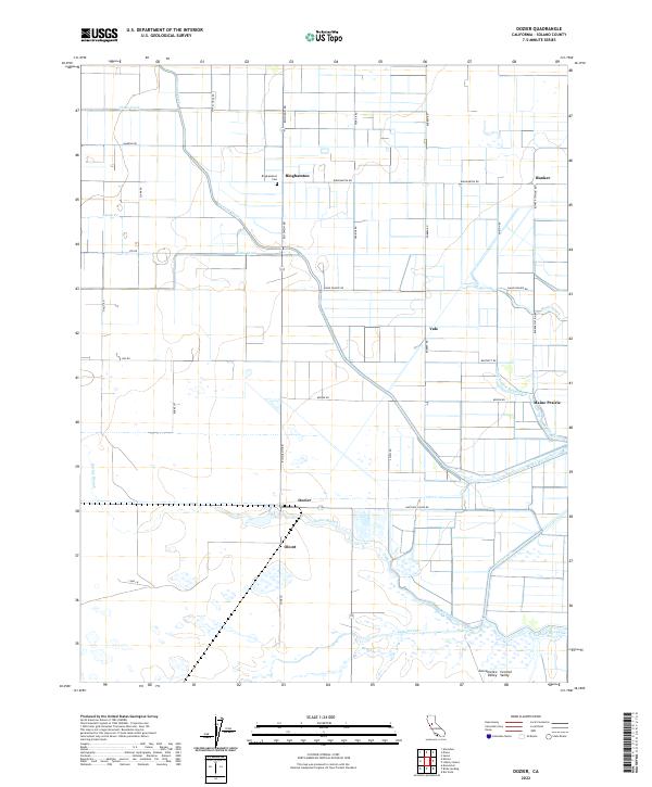 USGS Topographic Map – Dozier