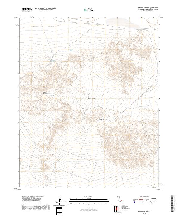 USGS Topographic Map – Drinkwater Lake