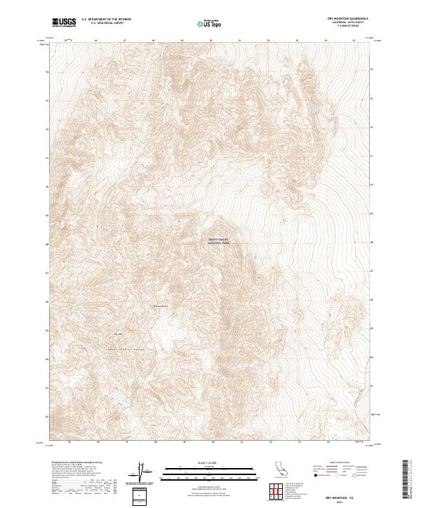 USGS Topographic Map – Dry Mountain
