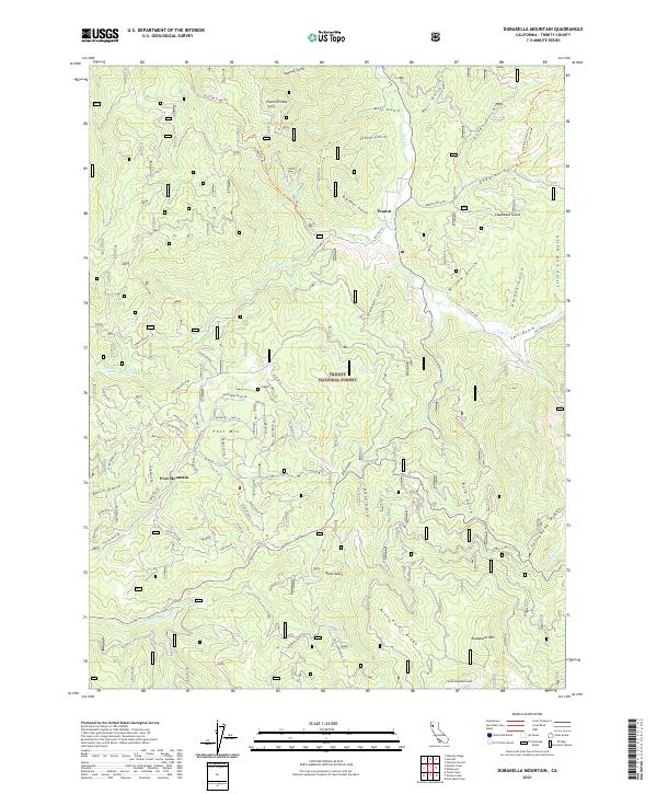 USGS Topographic Map – Dubakella Mountain