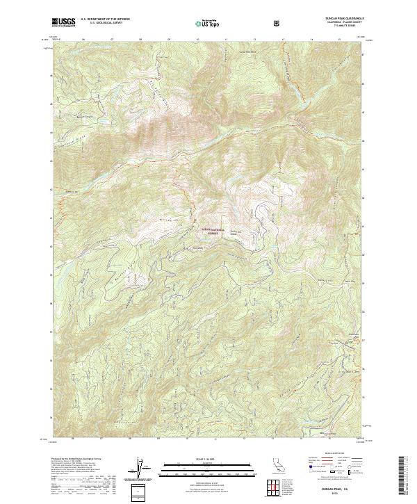 USGS Topographic Map – Duncan Peak