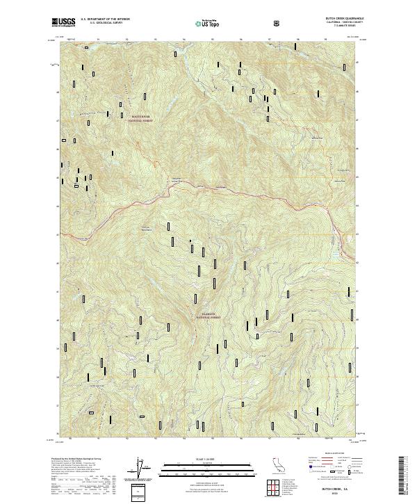 USGS Topographic Map – Dutch Creek